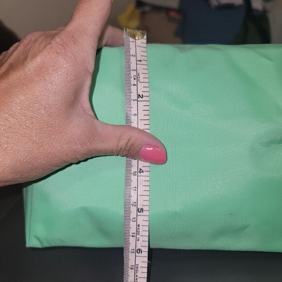 LONGCHAMP Li Pliage Classic Original S Bright Green Handle Foldable Tote Bag - Picture 16 of 16